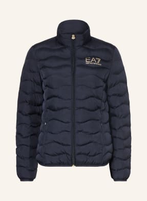 ea7 Emporio Armani Prošívaná Bunda Train Core tmavě modrá