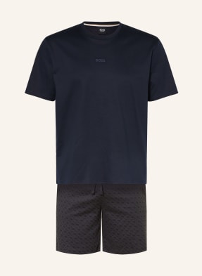 Boss Shorty-Schlafanzug Relax blau