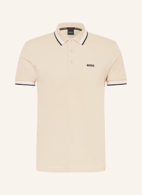 Boss Piqué-Poloshirt Paddy Curved Regular Fit beige