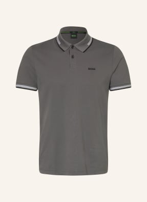 Boss Piqué-Poloshirt Paul Slim Fit grau