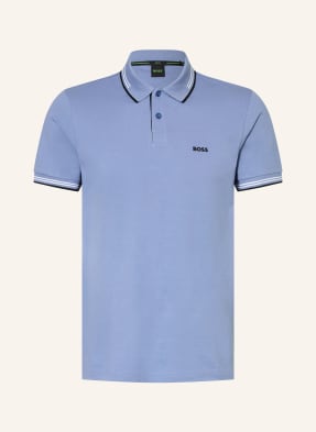 Boss Piqué-Poloshirt Paul Slim Fit blau