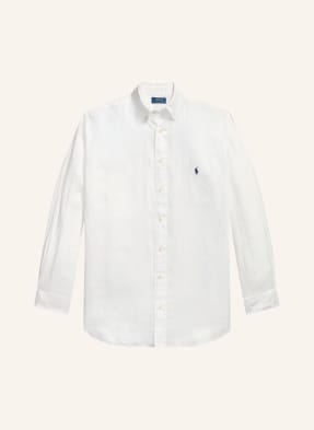 Polo Ralph Lauren Big & Tall Lněná Košile Comfort Fit bílá