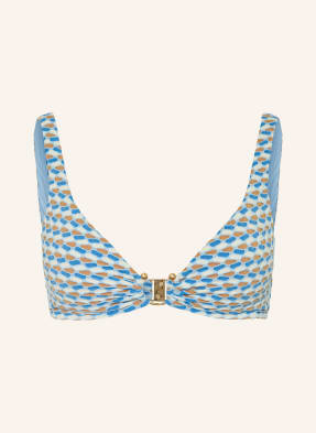 Seafolly Bralette Horní Díl Bikin Mala tmavě modrá / koňaková / krémová