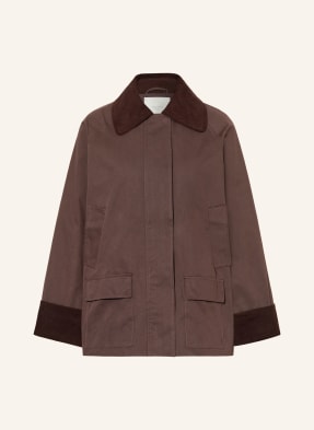 Neo Noir Fieldjacket Anastacia Mit Cord braun