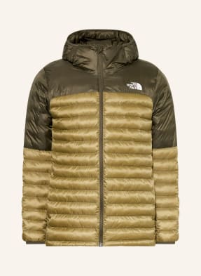 The North Face Prošívaná Bunda Terra Peak Mikina S Kapucí khaki / béžová