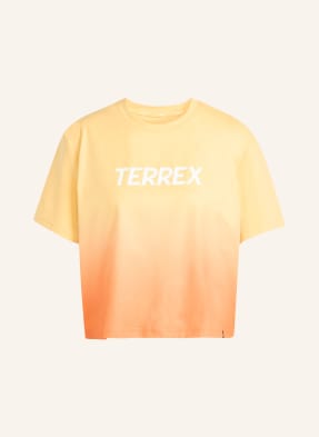 Adidas Terrex Tričko Terrex Multi Tee Meadow Pack tmavě oranžová / neonově oranžová