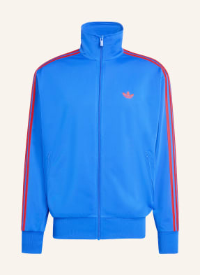 Adidas Originals Mikina Firebird S Pruhy neonově modrá / neonově červená