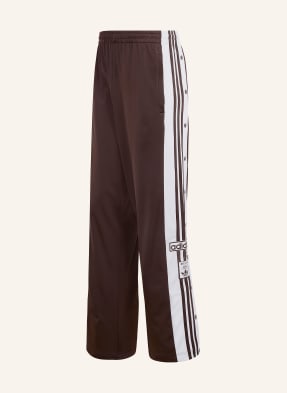 Adidas Originals Tepláky Adibreak Classic tmavě hnědá / bílá