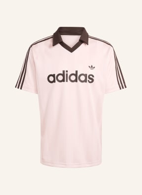 Adidas Originals Dres Archive Collar Engineered Trikot světle růžová / tmavě hnědá