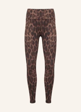 Adidas Legíny Optimé Primelift Leopard hnědá