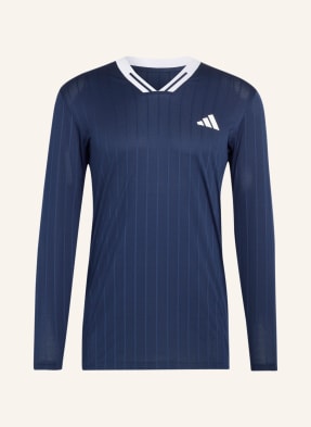 Adidas Tričko S Dlouhým Rukávem Tennis Climacool tmavě modrá / bílá