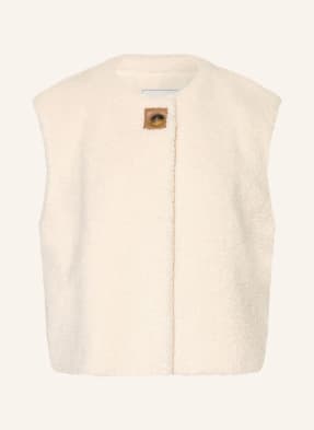 Neo Noir Teddyfell-Weste Anjanna beige