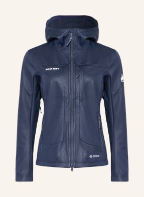 Mammut Softshell Bunda Ultimate Viii So Hooded tmavě modrá
