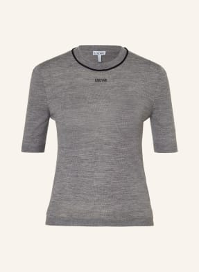 Loewe Pletené Tričko černošedá