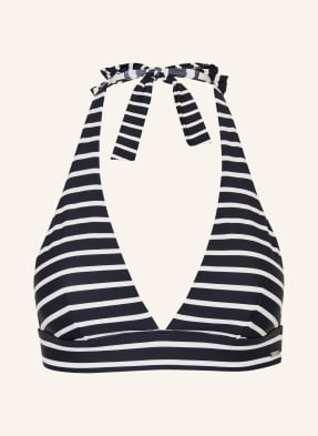 Marc O'polo Bikiny S Výstřihem Za Krkem tmavě modrá / bílá