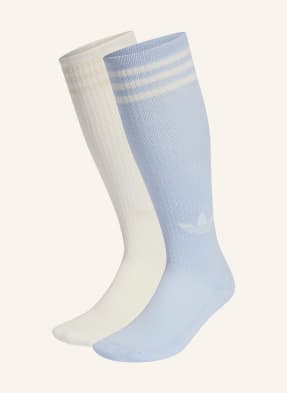 Adidas Originals 2 Páry Podkolenek 3-Streifen tmavě modrá / režná
