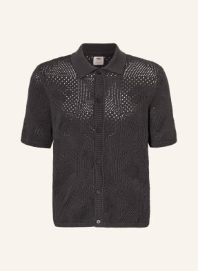 Levi's® Pletená Košile Standard Fit tmavě šedá