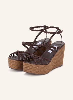 Jimmy Choo Klíny Nyra 100 tmavě hnědá