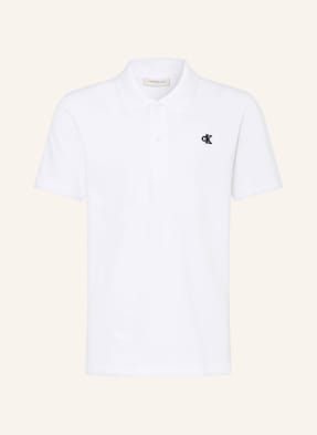Calvin Klein Piqué-Poloshirt weiss