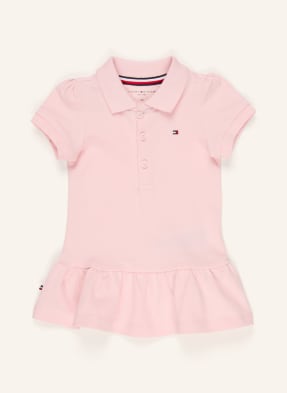 Tommy Hilfiger Piqué-Polokleid Mit Rüschen rosa