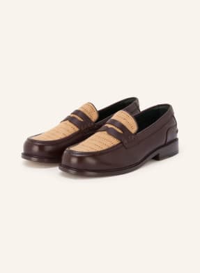Clarks Penny Mokasíny Craftjames tmavě hnědá / koňaková
