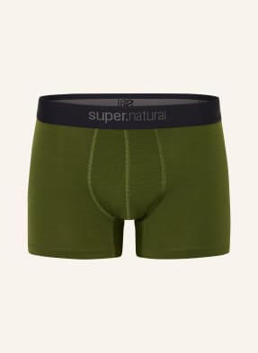 Super.Natural Funkční Boxerky tundra175 Boxer S Merino Vlnou olivová / černá