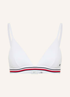 Tommy Hilfiger Trojúhelníkové Bikiny bílá / červená / tmavě modrá