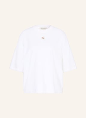 Calvin Klein Jeans Oversized-Shirt weiss