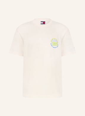 Tommy Jeans Tričko krémová / žlutá / modrá