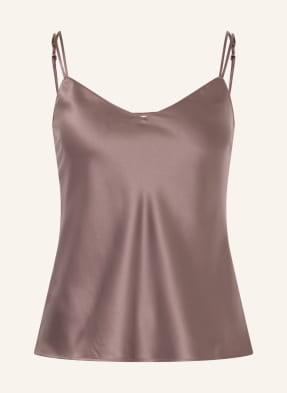 Calvin Klein Schlaftop Aus Satin braun