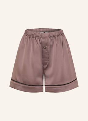 Calvin Klein Schlafshorts Satin Sheen Aus Satin braun