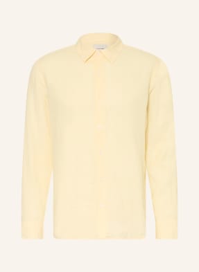 Calvin Klein Hemd Classic Fit Mit Leinen gelb