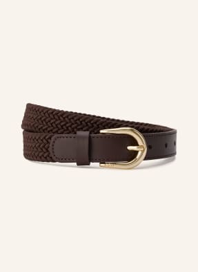 Boss Flechtgürtel Carol Mit Leder braun
