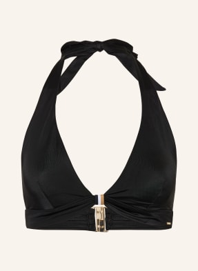 Boss Neckholder-Bikini-Top Boss Codes schwarz