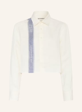 Jw Anderson Lněná Košile režná / modrá