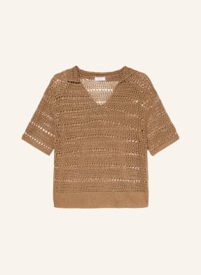Darling Harbour Häkelshirt braun