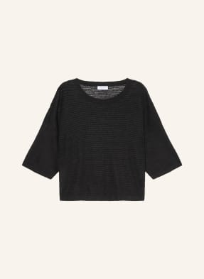 Darling Harbour Strickshirt Aus Leinen schwarz