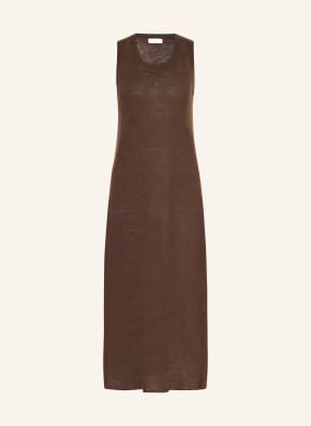 Darling Harbour Strickkleid Aus Leinen braun