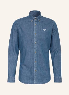 Barbour Jeanshemd Crest Tailored Fit blau