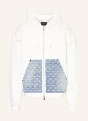 dsquared2 Mikina Z Kombinace Materiálů bílá
