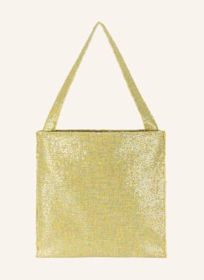 Luisa Cerano Shopper Mit Pailletten gelb