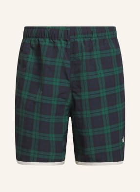 Adidas Originals Šortky Cherry Track Short zelená / tmavě modrá
