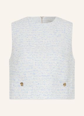 Ted Baker Bouclé Top Acadiep S Třpytivou Přízí modrá / bílá