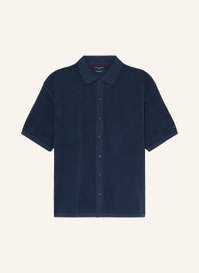 Tommy Hilfiger Pletená Košile Relaxed Fit tmavě modrá
