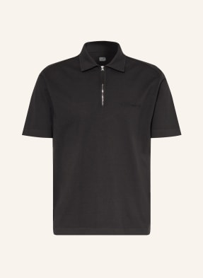 C.P. Company Polo Tričko Z Džerzeje černá