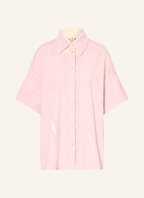 Marni Oversized Džínová Košile světle fialová / bílá