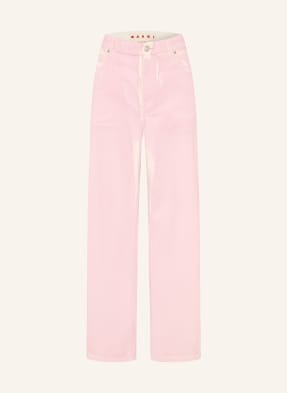 Marni Džíny Se Širokými Nohavicemi prc13 pink gummy