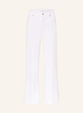 Cambio Krátké Džíny Felina 5116 pure white stone & fringe