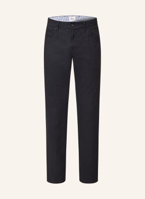 Brax Kalhoty Cadiz Slim Fit S Lnem tmavě modrá