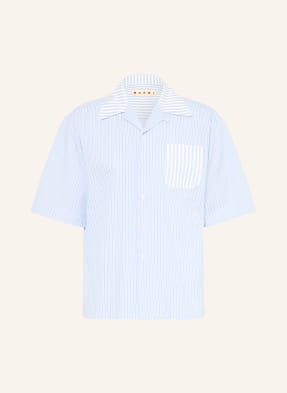 Marni Letní Košile Comfort Fit tmavě modrá / modrá / bílá